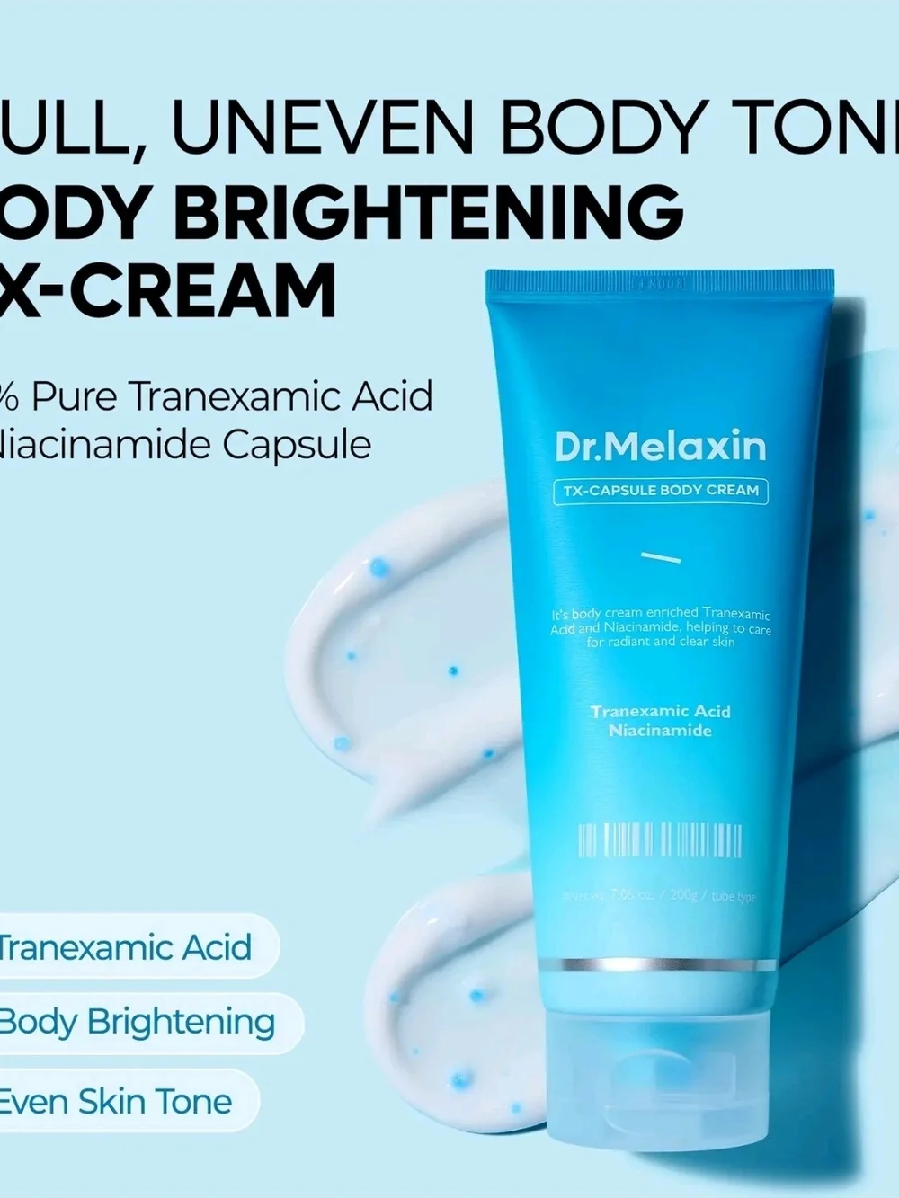 Blue TX-Capsule Body Cream & Peel Shot Set - Blue